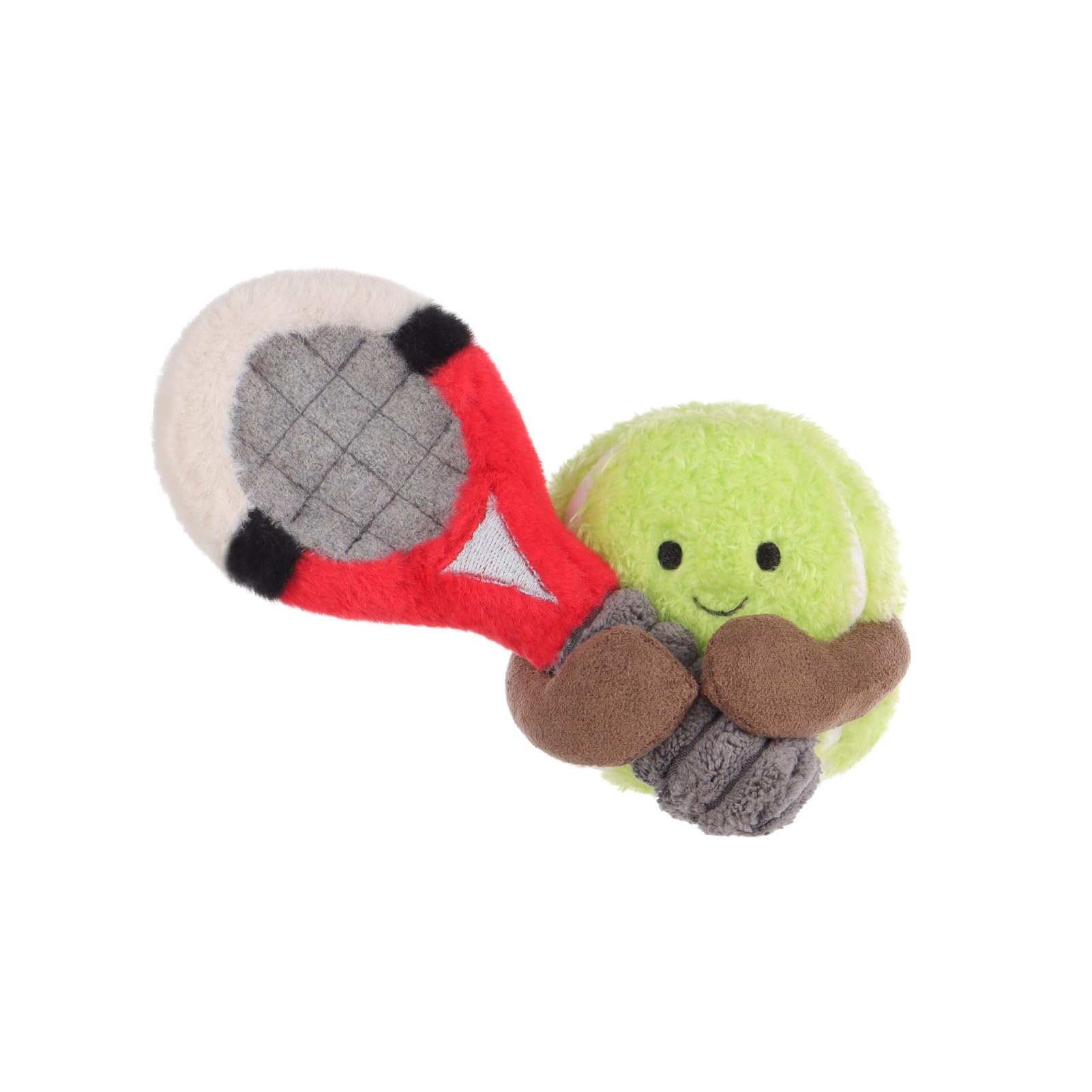 Apricot Lamb Tennis Ball Sport Plüschtiere für Kinder, weiche niedliche Kuscheltier für Baby Mädchen und Jungen, Flauschige Tennis Grün 12 cm