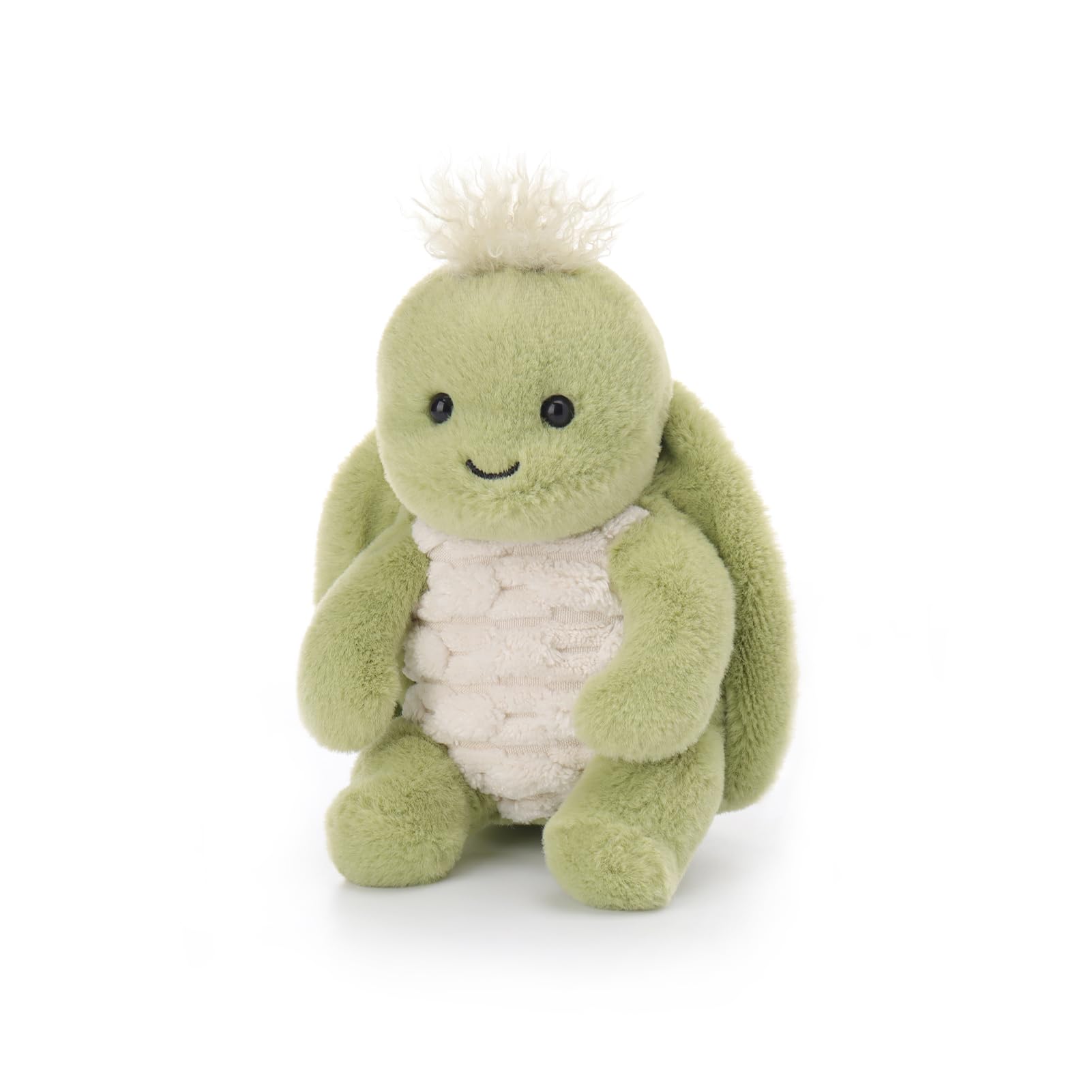 Apricot Lamb Clever Turtle Manman Meerestier Plüschtiere für Kinder, weiche niedliche Kuscheltier für Baby Mädchen und Jungen, Flauschige Turtle Schildkröte Grün 16 cm