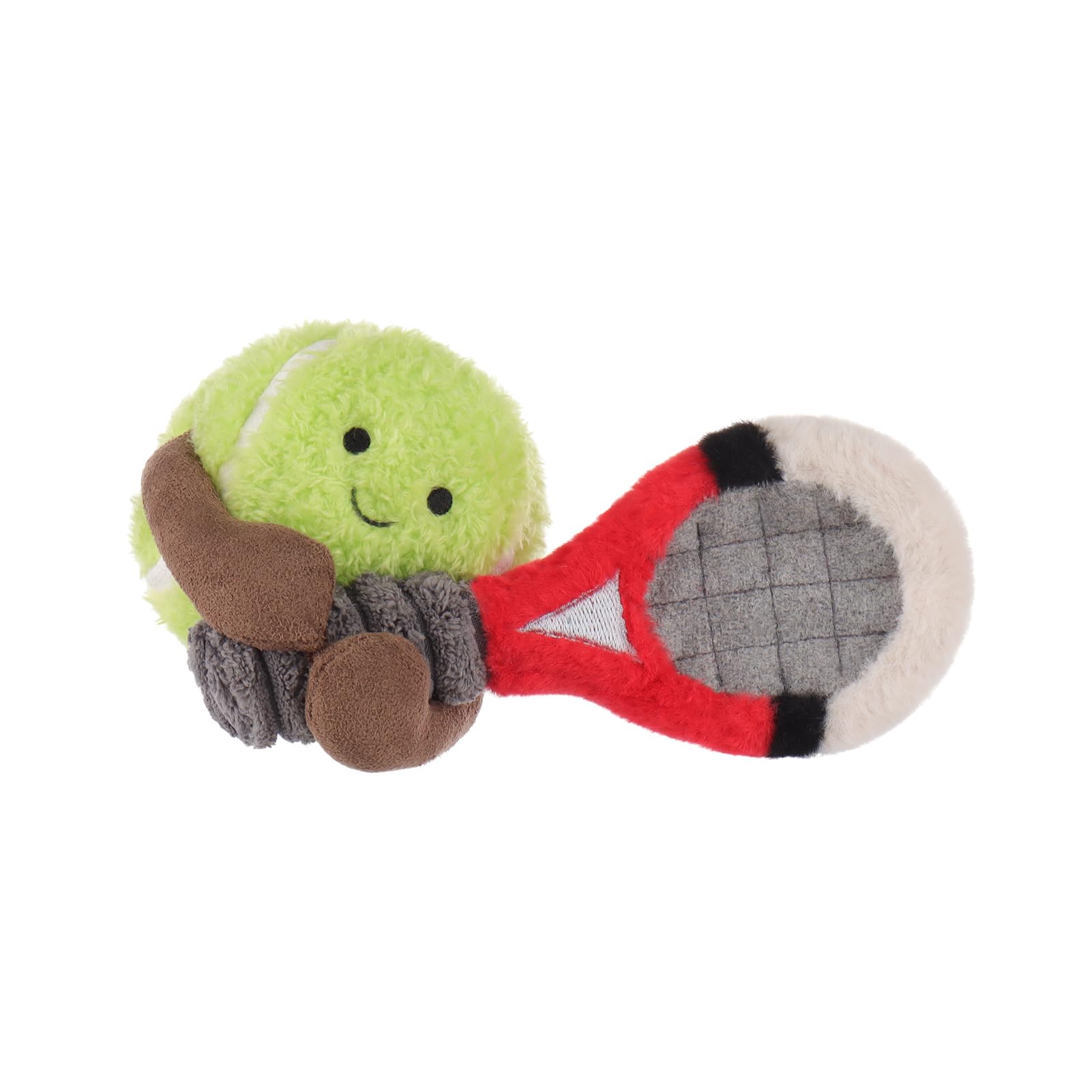 Apricot Lamb Tennis Ball Sport Plüschtiere für Kinder, weiche niedliche Kuscheltier für Baby Mädchen und Jungen, Flauschige Tennis Grün 12 cm
