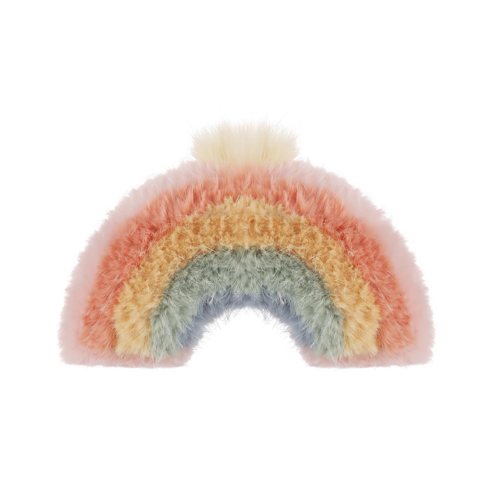 Apricot Lamb Regenbogen Plüschtiere für Kinder, weiche niedliche Kuscheltier für Baby Mädchen und Jungen, Flauschige Regenbogen Mehrfarbig 18 cm