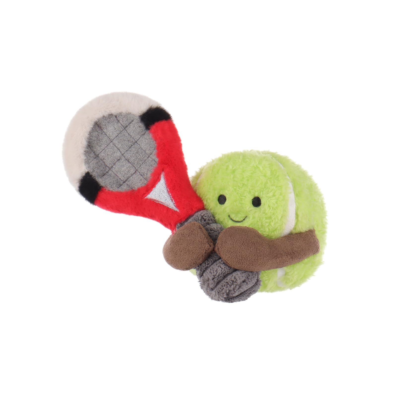 Apricot Lamb Tennis Ball Sport Plüschtiere für Kinder, weiche niedliche Kuscheltier für Baby Mädchen und Jungen, Flauschige Tennis Grün 12 cm
