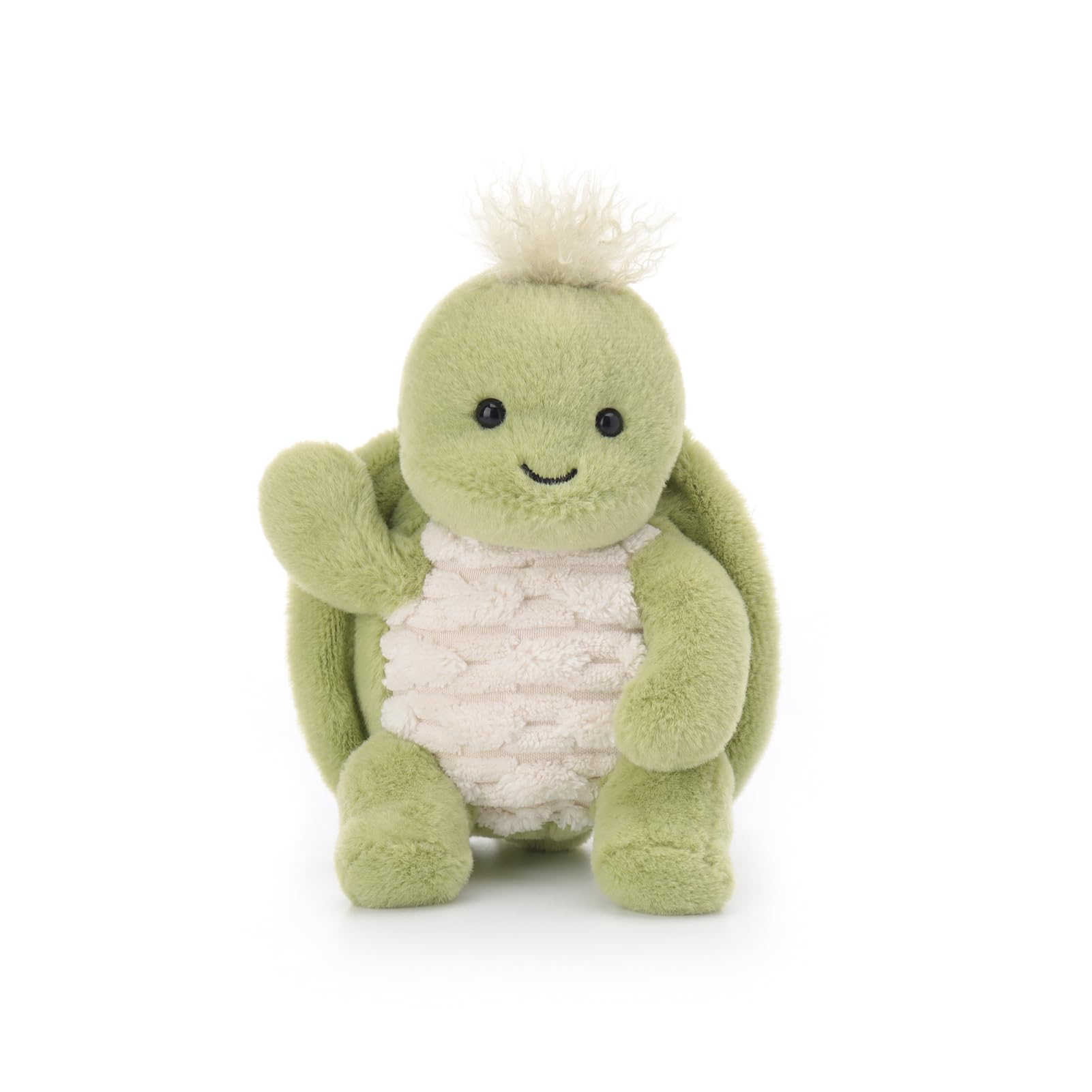 Apricot Lamb Clever Turtle Manman Meerestier Plüschtiere für Kinder, weiche niedliche Kuscheltier für Baby Mädchen und Jungen, Flauschige Turtle Schildkröte Grün 16 cm