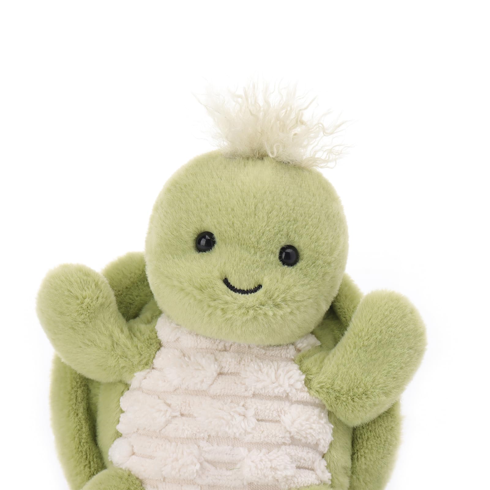 Apricot Lamb Clever Turtle Manman Meerestier Plüschtiere für Kinder, weiche niedliche Kuscheltier für Baby Mädchen und Jungen, Flauschige Turtle Schildkröte Grün 16 cm
